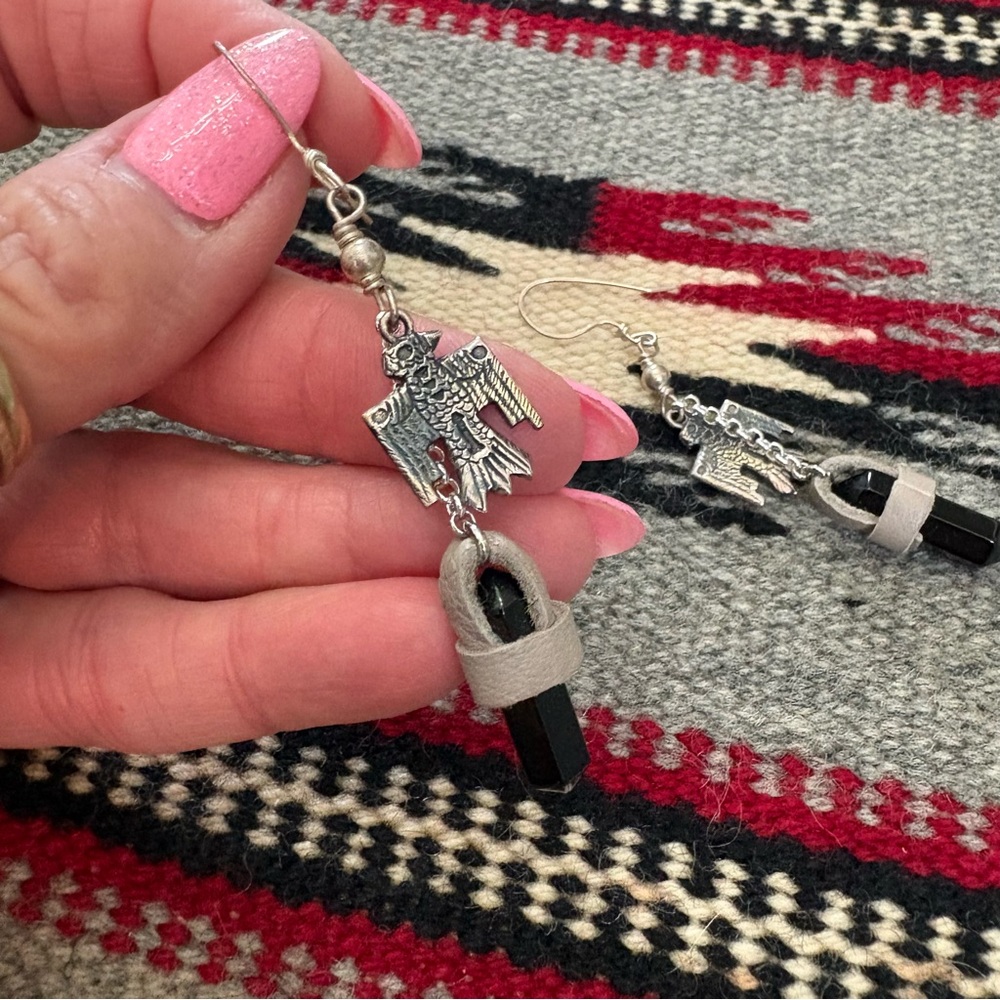 Spell And The Gypsy UFT Thunderbird Earrings Rare Early Spell - Picture 2 of 6
